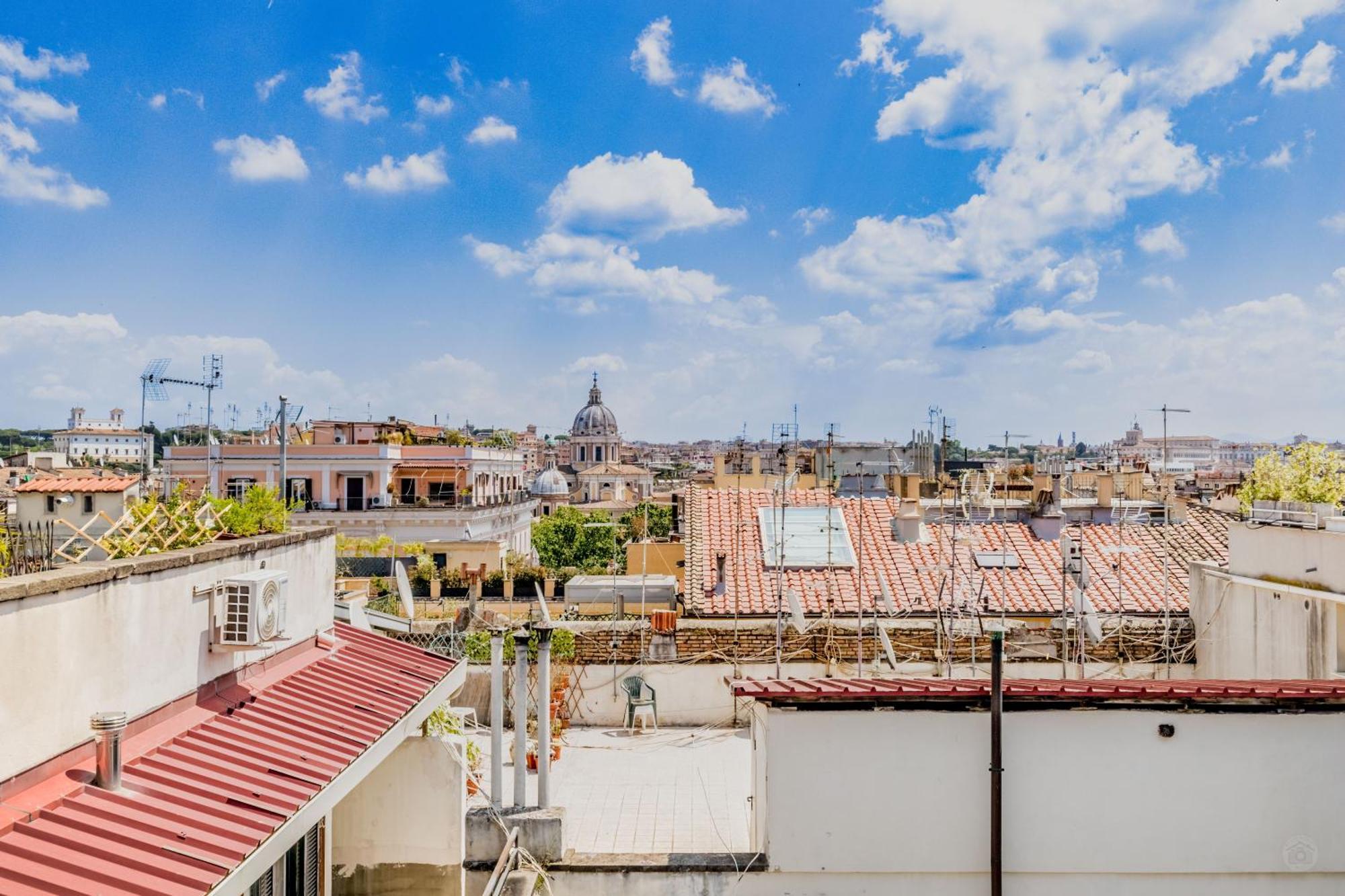 Attico Nel Cuore Di Roma Con Box Privato Per Auto Extérieur photo